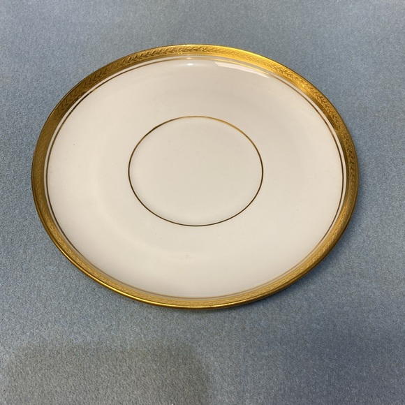 HUTSCHENREUTHER SELB BAVARIA GOLD ENCRUSTED GOLD IVY LEAF BERRY BOWL AND SAUCER - Picture 5 of 14